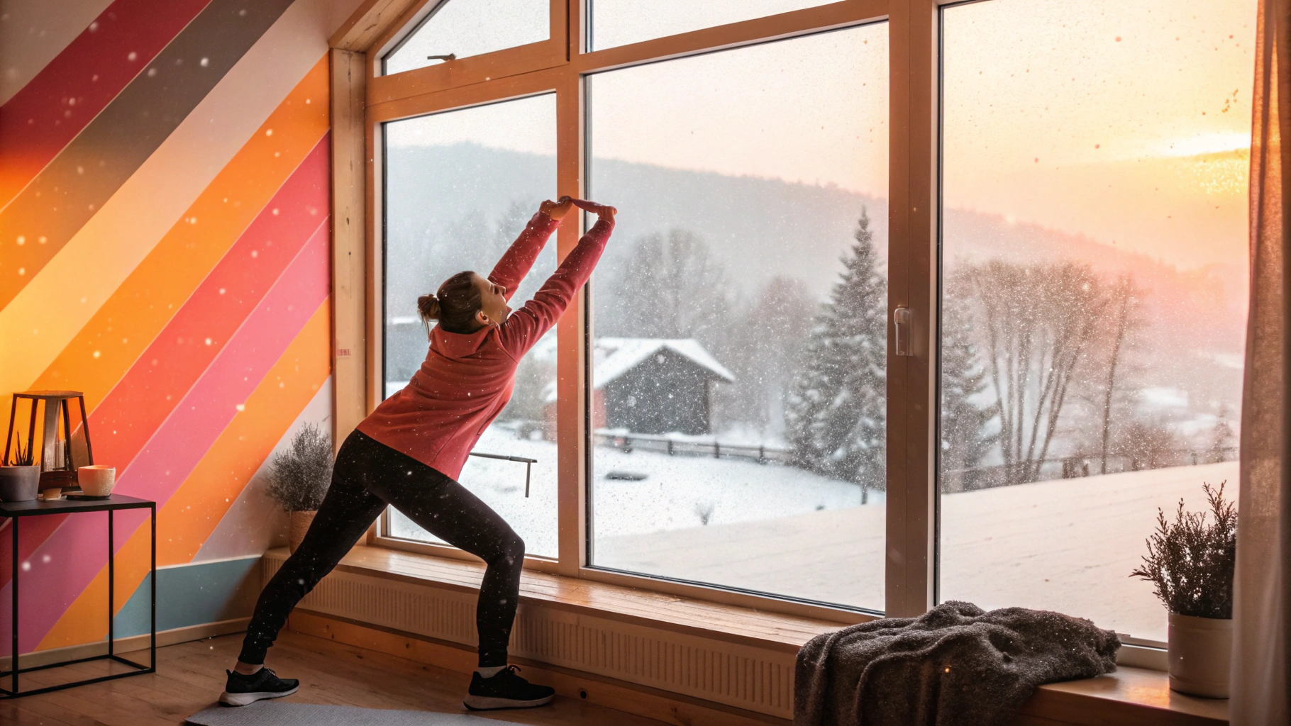 눈 오는 날에도 체온을 따뜻하게! 실내 워밍업 루틴 완벽 가이드