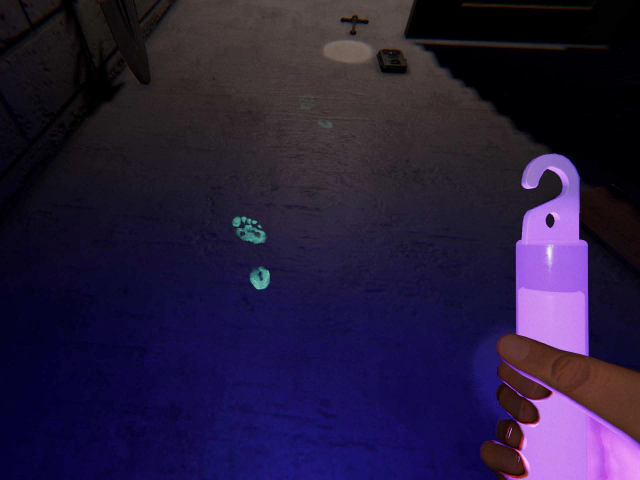 유령이 지나간 발자국 모습