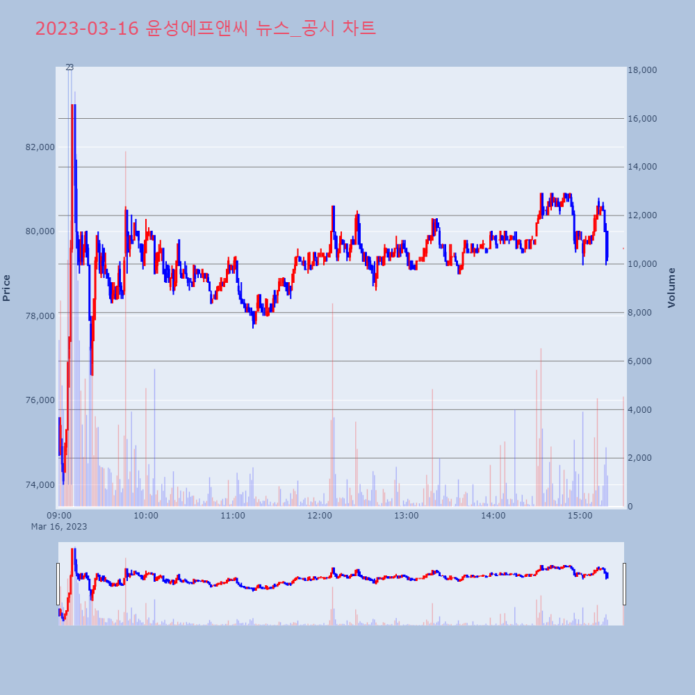 윤성에프앤씨_뉴스공시차트
