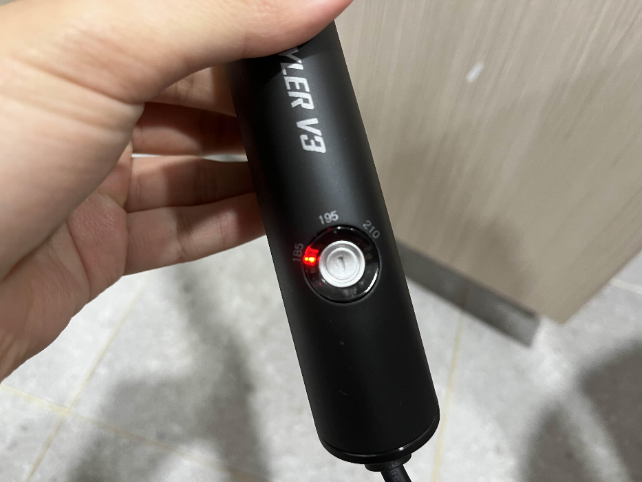 전원 켜진 모습