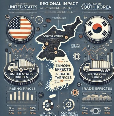 미국 상호 관세 한국 산업 지역 별 소비자 분석 이미지