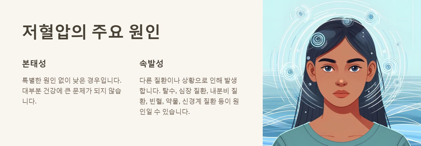저혈압 수치 증상 원인