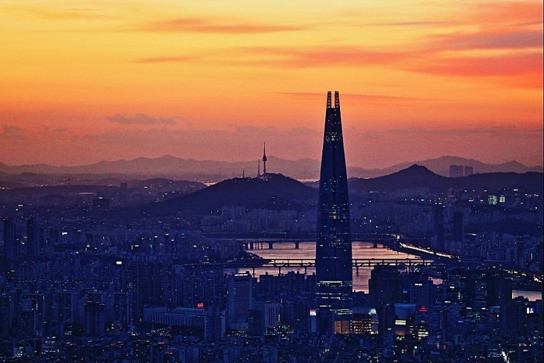 남한산성에서-바라보는-서울노을야경