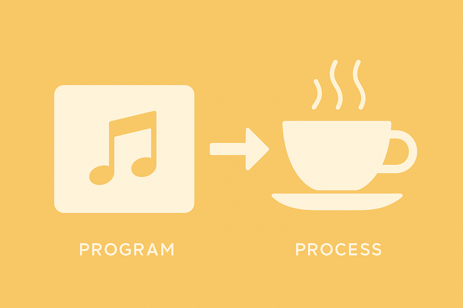 정적 설계와 동적 실행의 흐름을 은유적으로 풀어낸 따스한 구조 표현