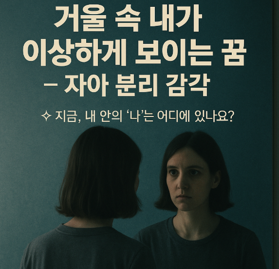 거울 속에 내가 이상하게 보이는 꿈