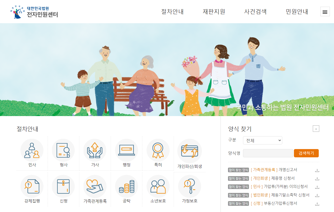 협의이혼 필요서류 서류접수 처리기간 구청신고