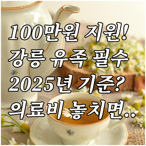 연간 100만 원 강릉 독립유공자 유..