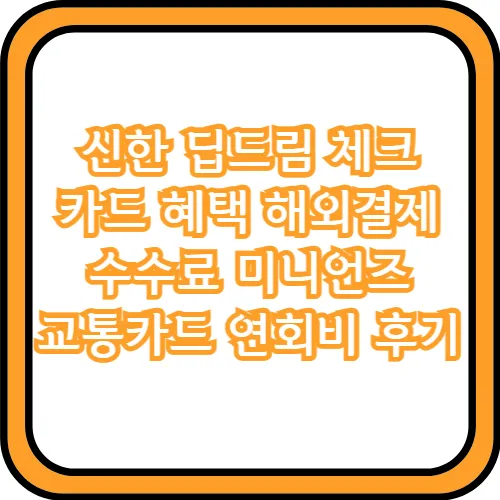 신한 딥드림 체크카드