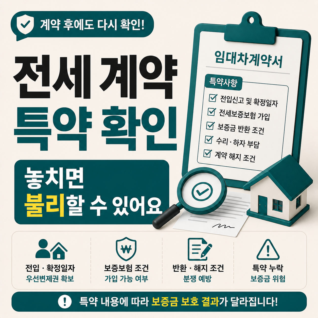 전세 계약 특약 다시 확인해야 하는 이유 체크포인트