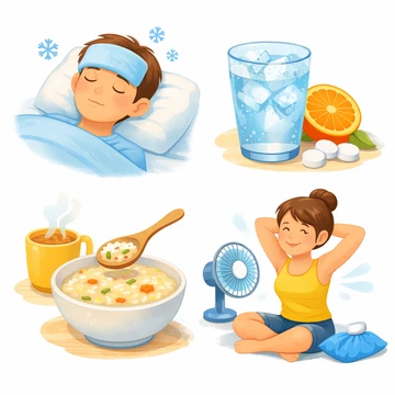 열감기 시 체온 낮추는 방법 설명12