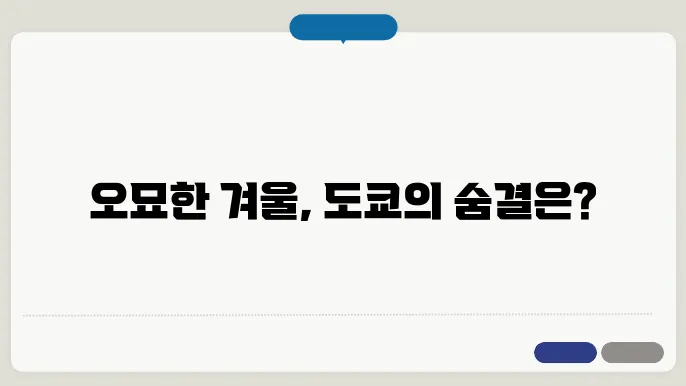 도쿄 2월 날씨