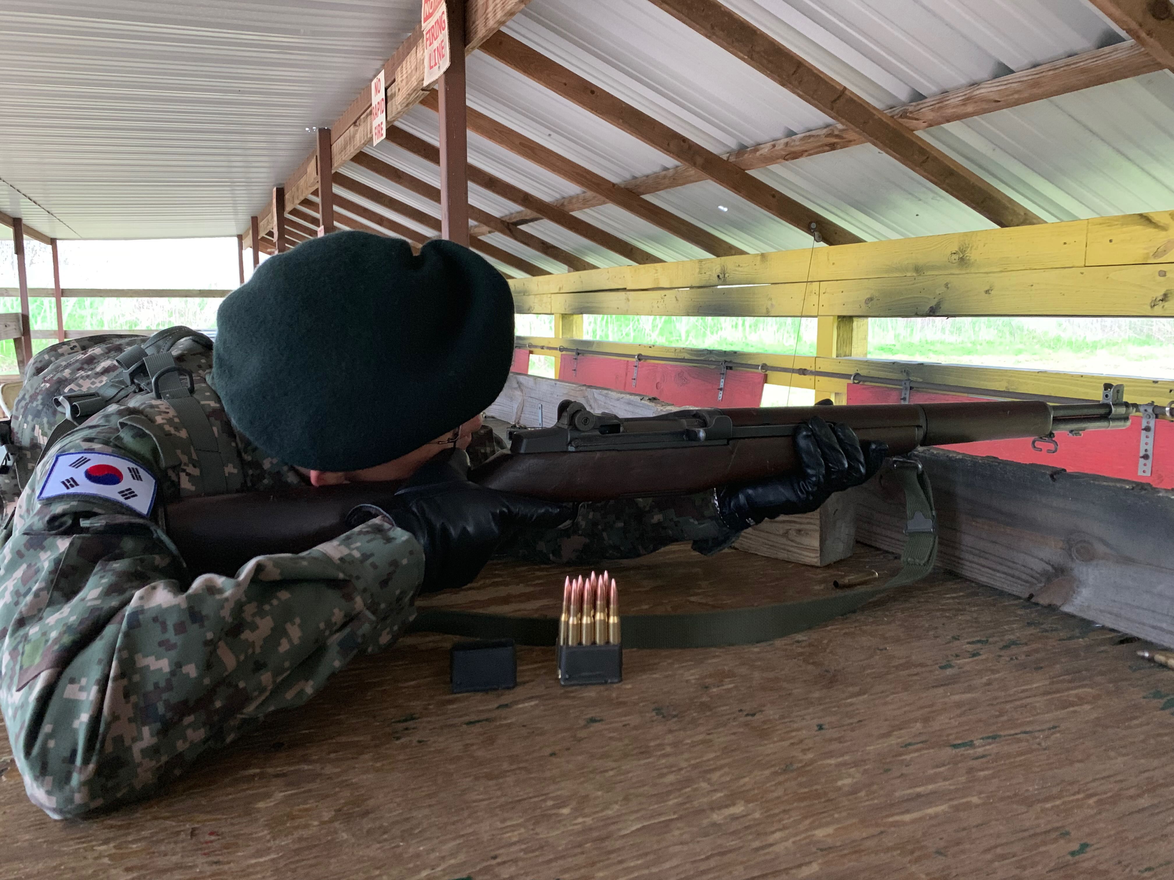 텍사스&#44; 미국 실탄 사격장&#44; M1 개런드&#44; 308탄