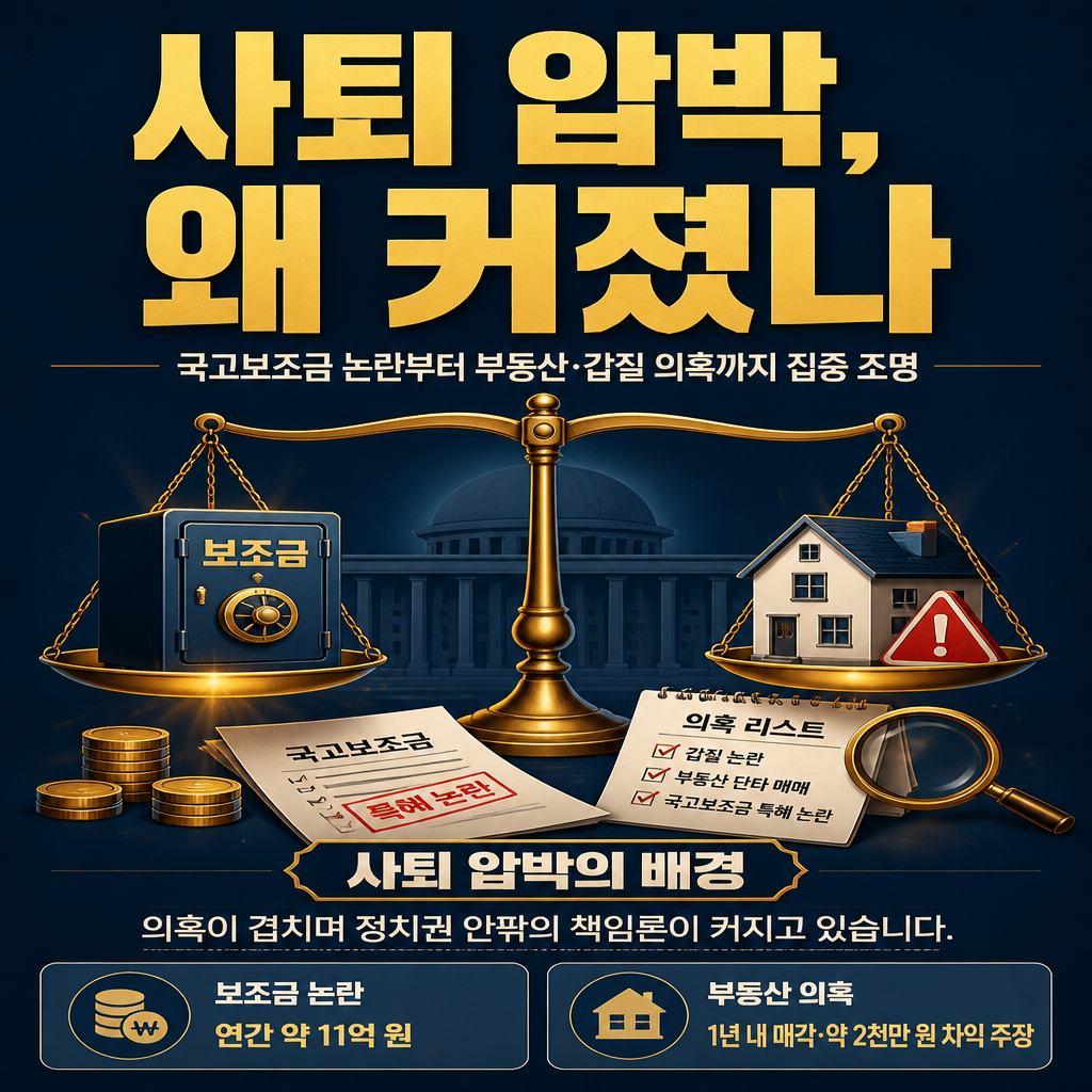 사퇴 압박, 왜 커졌나