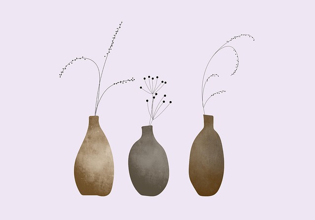 거칠은 도자기들