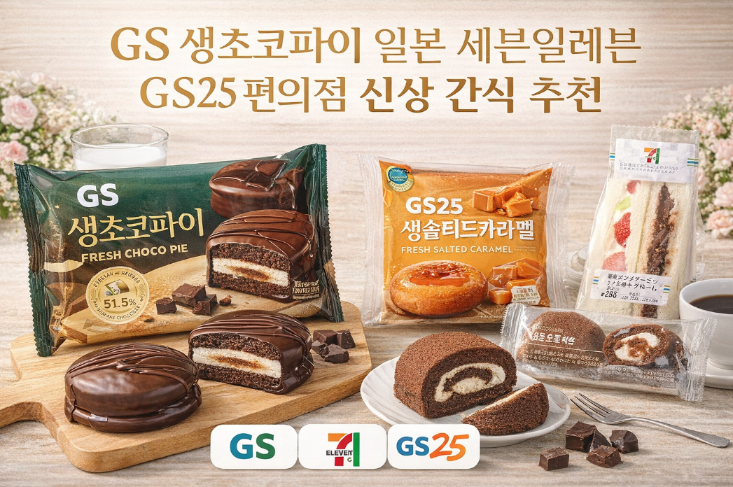 GS25 생초코파이, 일본 세븐일레븐서 먼저 먹어본 찐후기