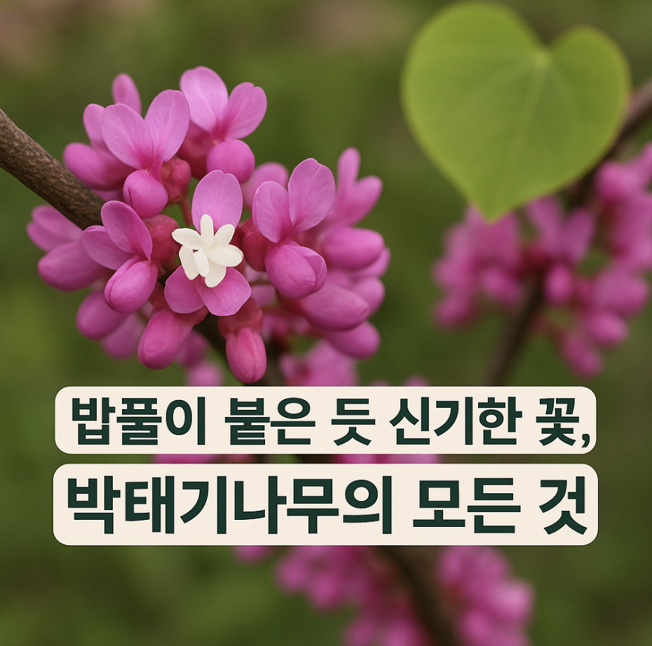 밥풀이 붙은 듯 신기한 꽃, 박태기나무의 모든 것