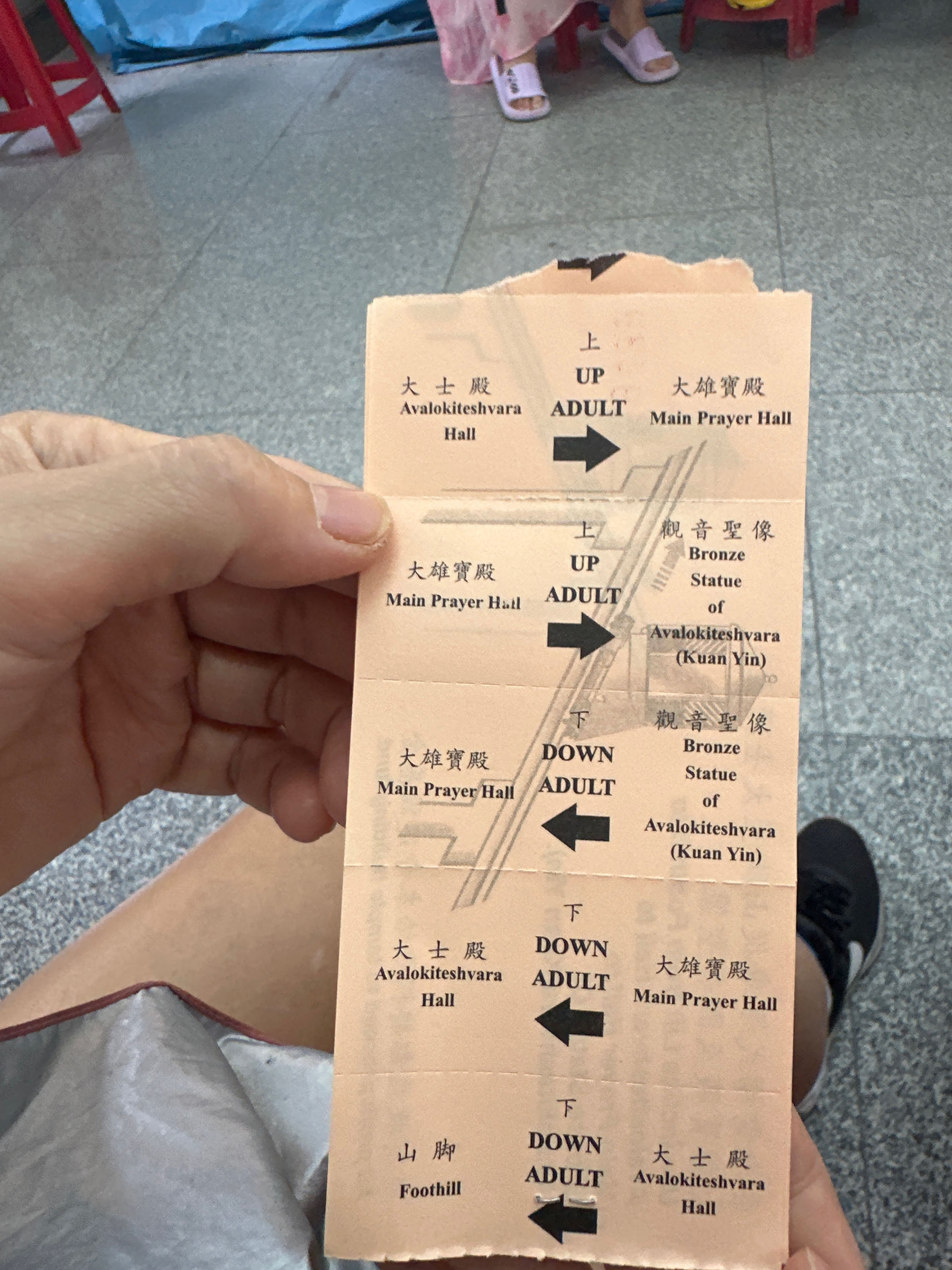 왕복 6개로 구성된 구성된 켁록시 사원 티켓
