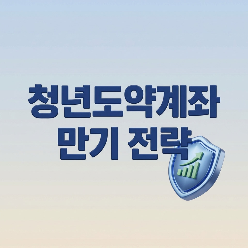 청년도약계좌 3년 중도해지 비과세 및 청년미래적금 갈아타기 3D 일러스트 썸네일
