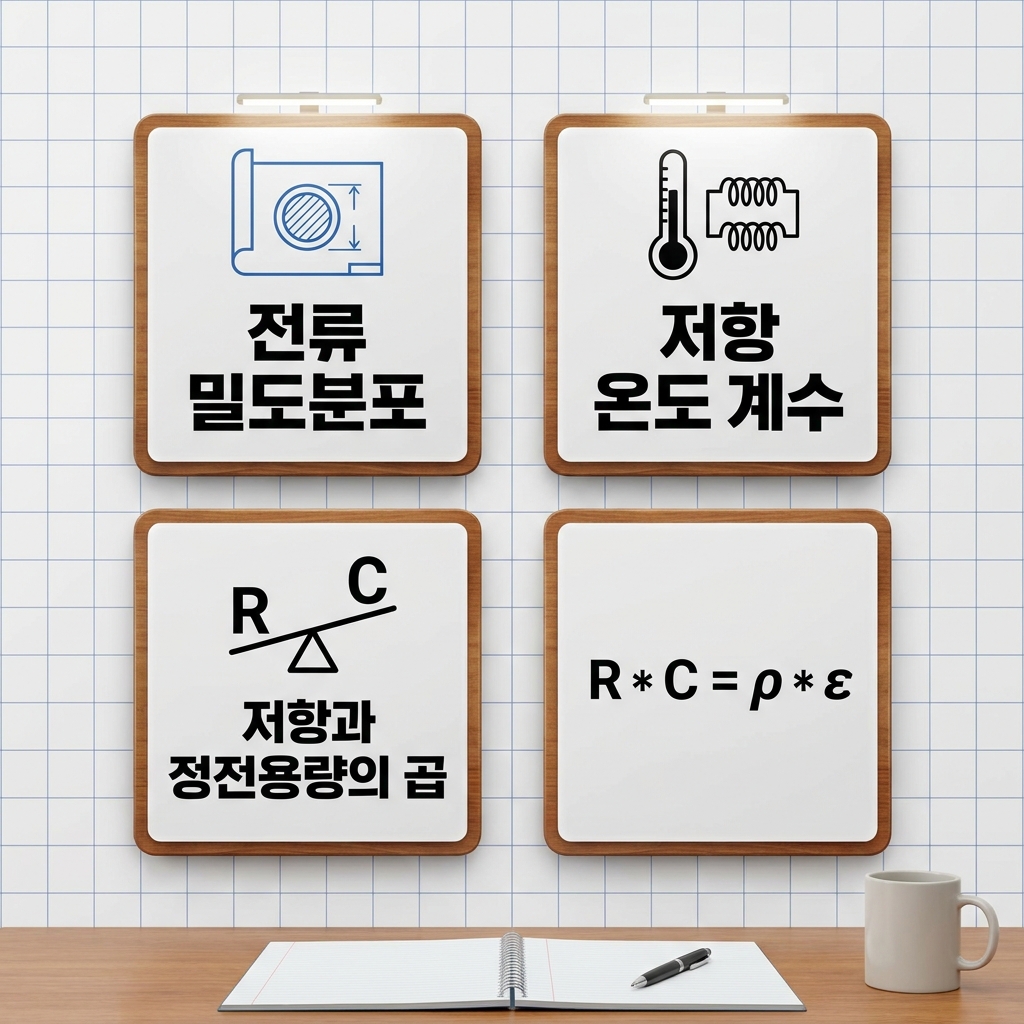 [전자기학] 제6장 전류 (전류 밀도, 저항 온도 계수, 저항과 정전용량의 비밀)