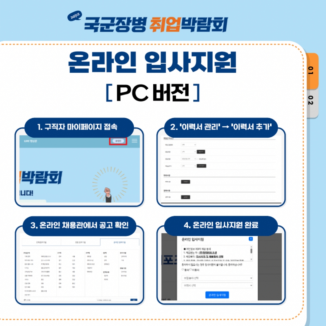 온라인 입사지원방법 