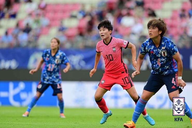 한국 일본 여자 축구 친선경기
