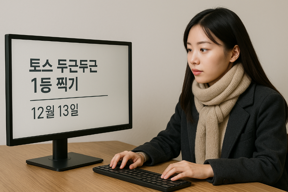 토스 두근두근 1등 찍기 12월 13일 당첨 확률 높이는 3가지 비법