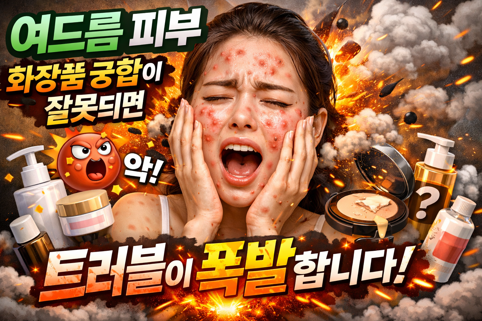 여드름 피부, 화장품 궁합이 중요합니다