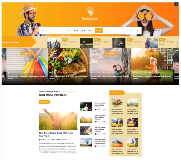 뉴스페이퍼 워드프레스 테마