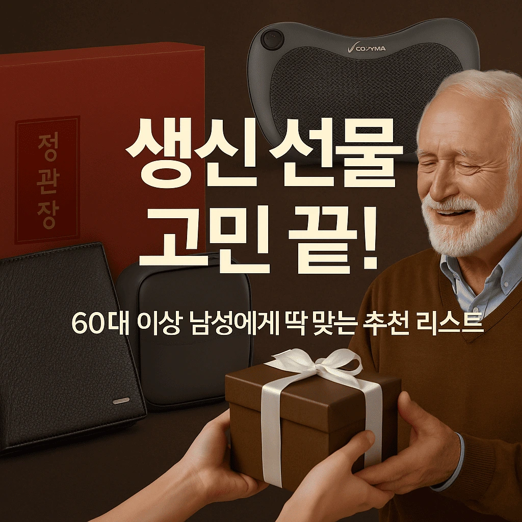 60대 이상 남성을 위한 맞춤형 선물 가이드