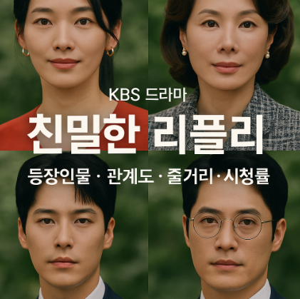 KBS 드라마 친밀한 리플리 포스터