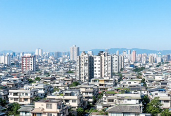 도심지 빌라 주택 단지 모습