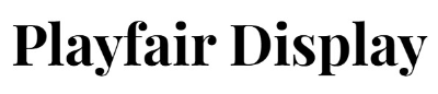 Playfair Display