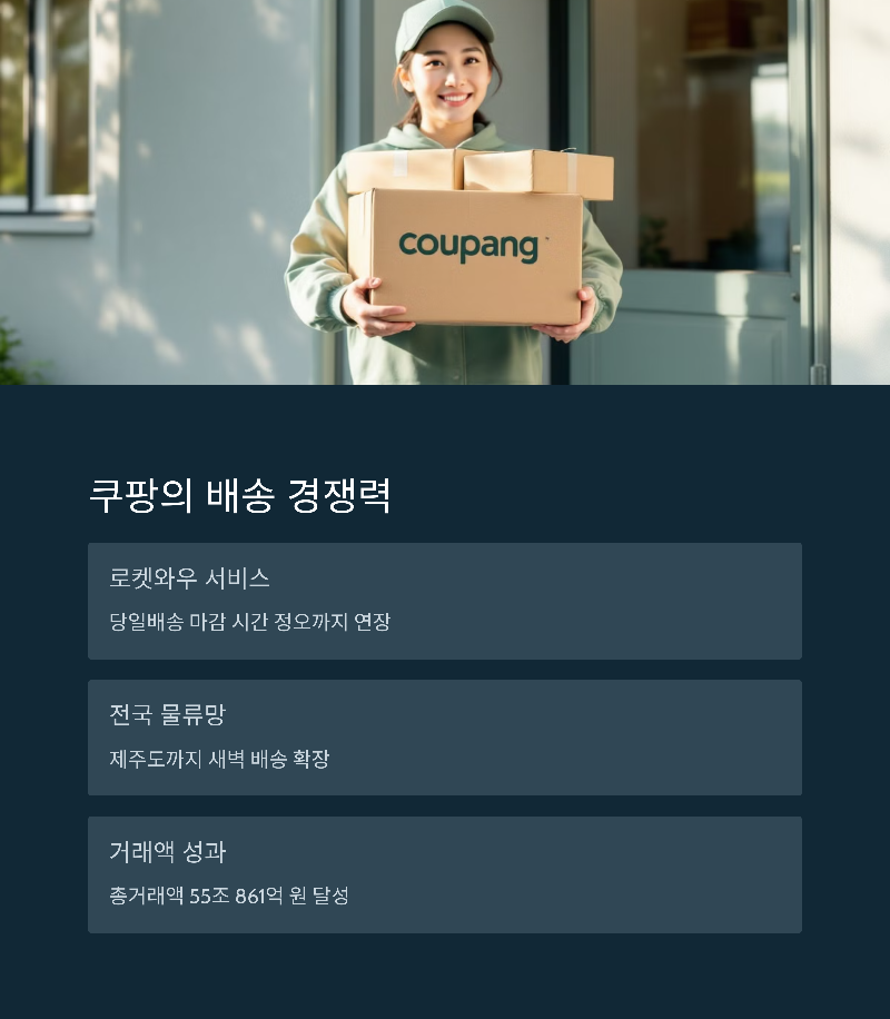 쿠팡의 배송 경쟁력 강화