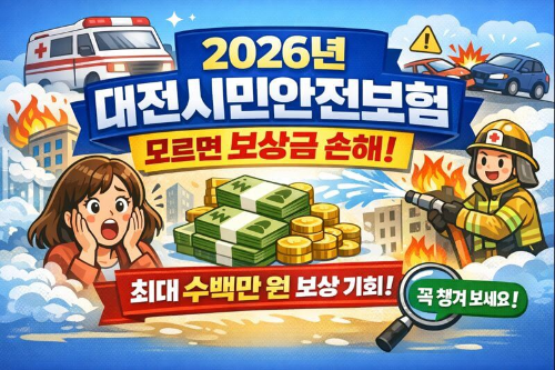 2026 대전시민안전보험 총정리|자동가입·보장내용·청구방법 + 전국 비교표