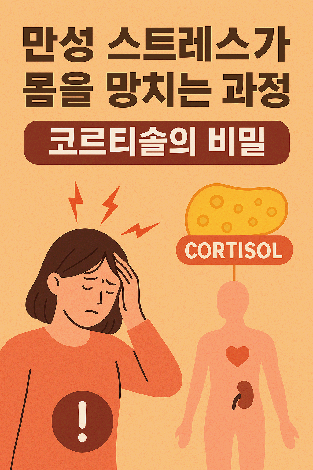 만성 스트레스가 몸을 망치는 과정 – 코르티솔의 비밀