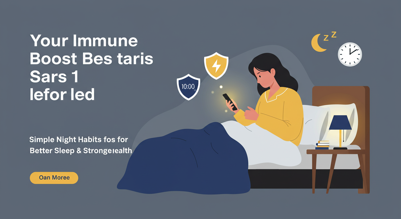 면역력을 높이는 수면 전 실천 전략