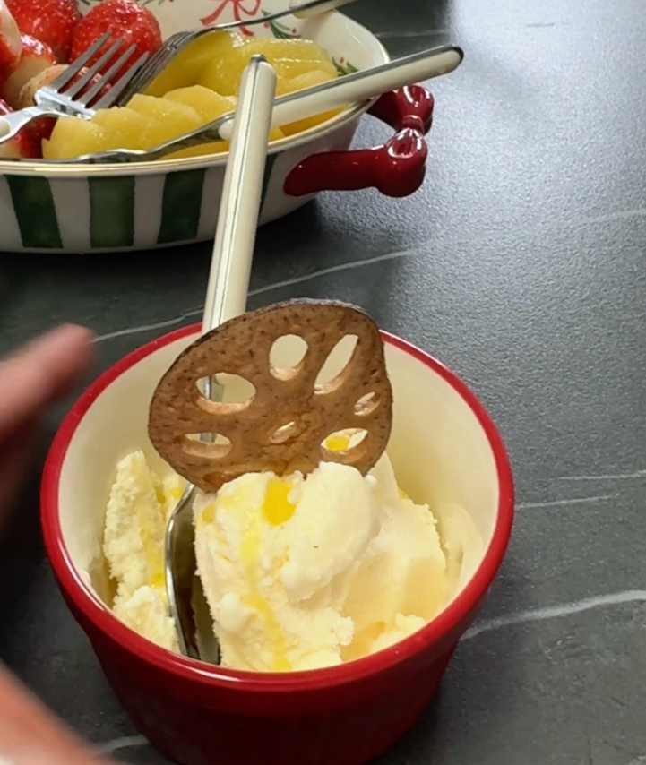 트러플 오일 아이스크림 조합 실사용 사진