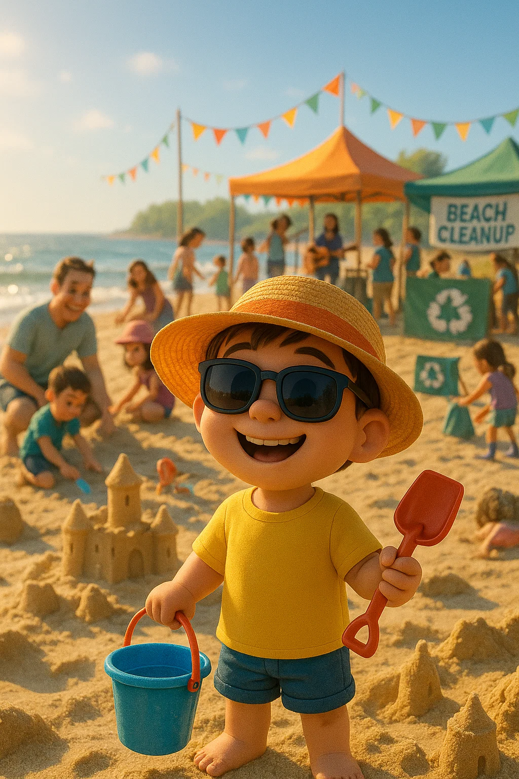 모래에서 놀기좋은날