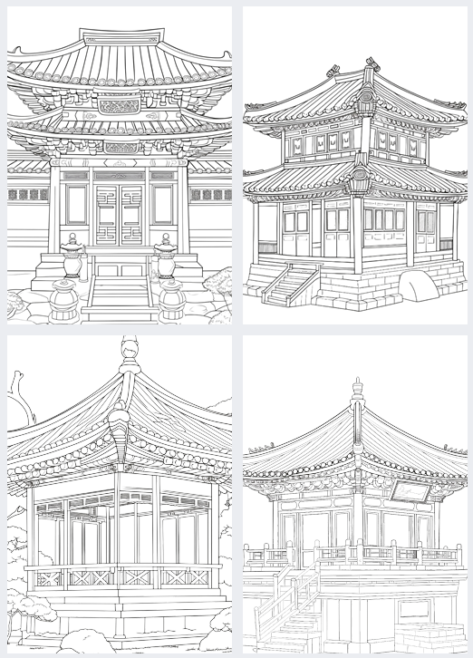 coloring book page 5 house1