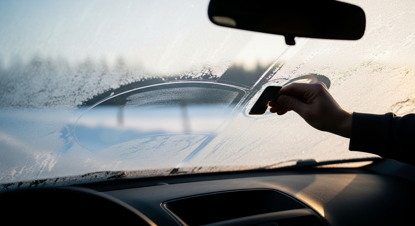 겨울철 앞유리 김서림 방지 5초 해결법 및 유막 제거가 필수인 이유