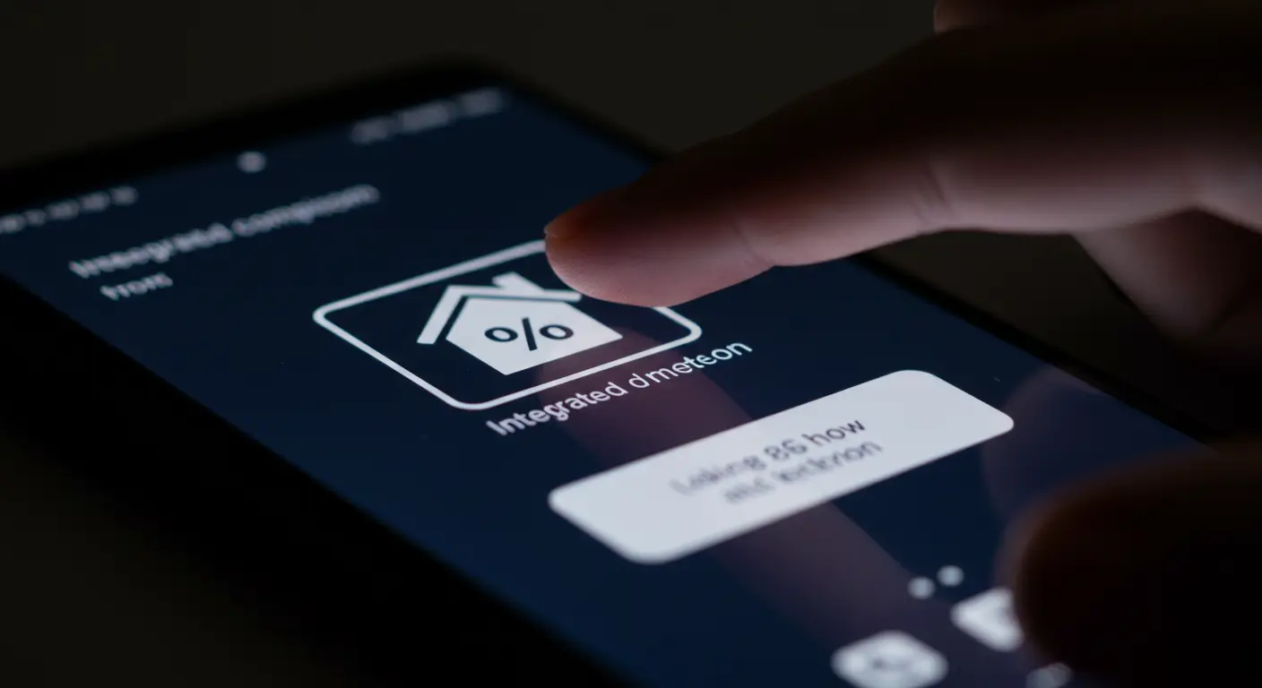 스마트폰으로 모든 저축은행의 후순위 대출 통합 금리 비교를 신청하는 모습