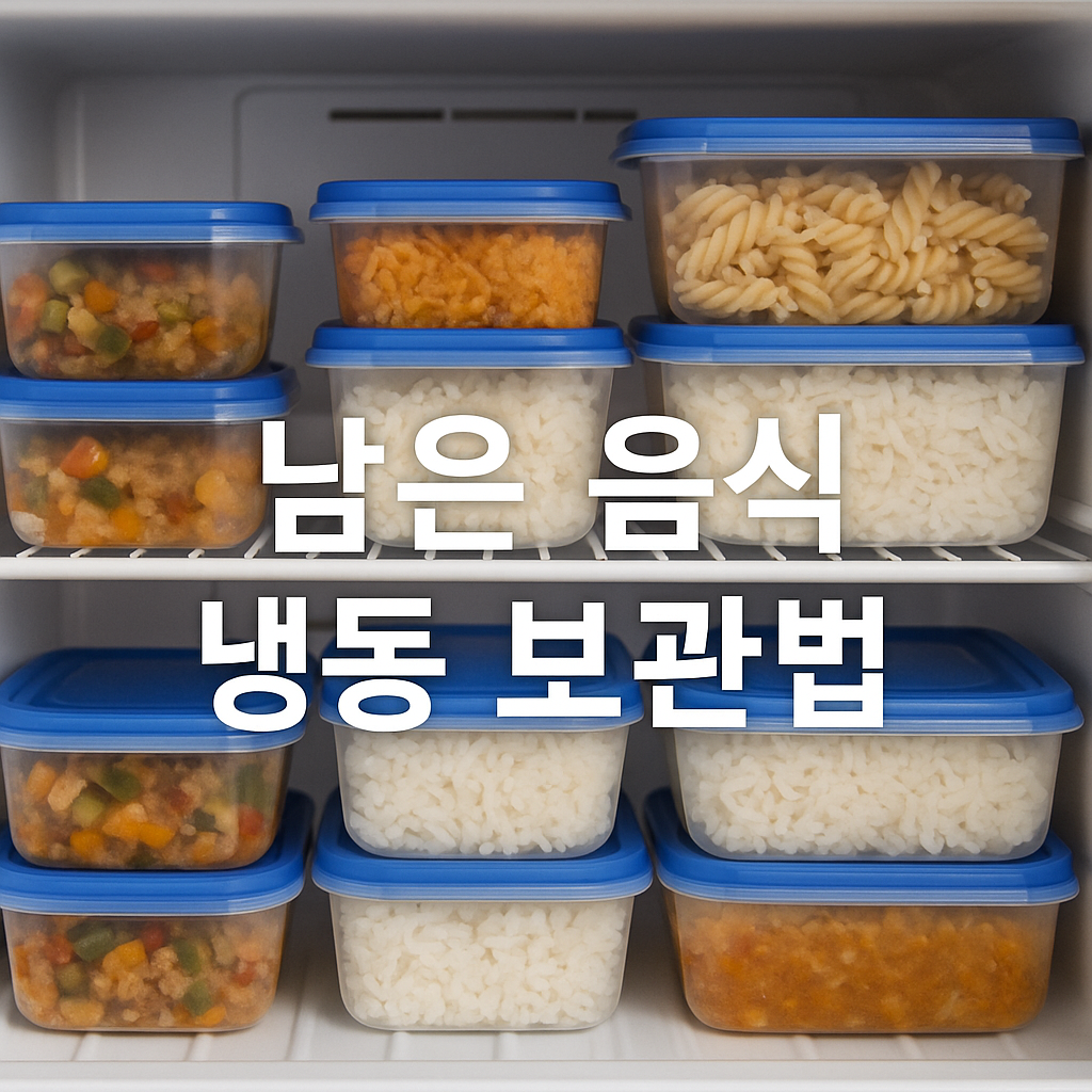 남은 음식 신선하게! 냉동 보관 완벽 가이드 ❄️