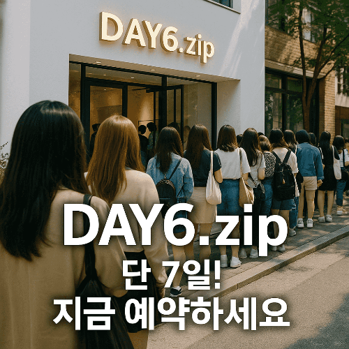 데이식스 팝업예약｜DAY6.zip 사전예약 방법 &amp; 일정 총정리