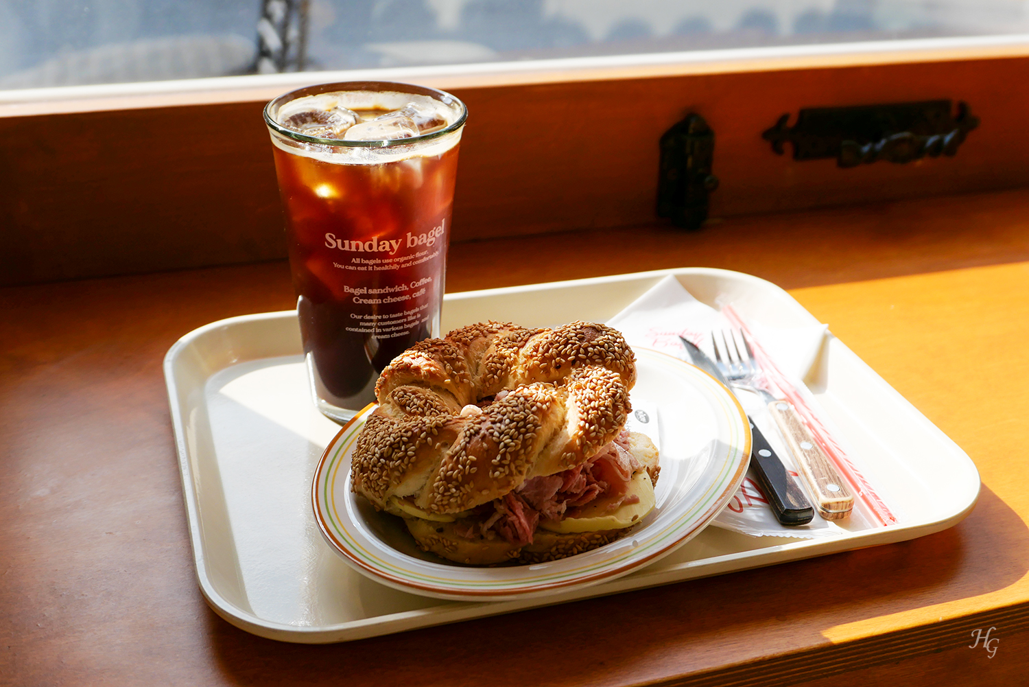 수유 디저트 맛집 선데이 베이글 Sunday Bagel 잠봉 베이글 아메리카노