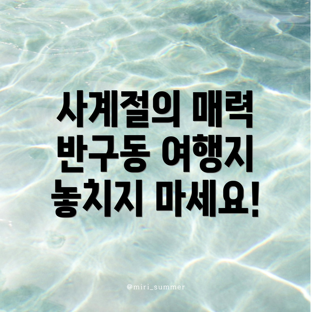 울산 반구동 여행지