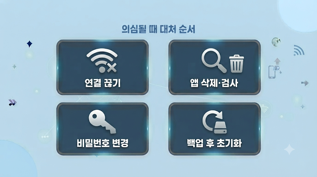 해킹 의심 시 대처 순서