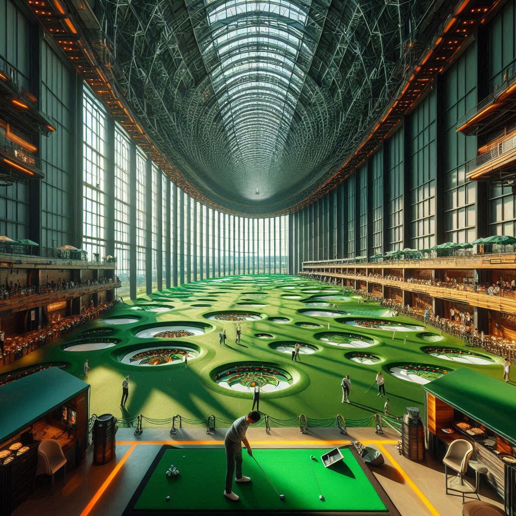 골프존카운티 구미 드라이빙레인지 배경