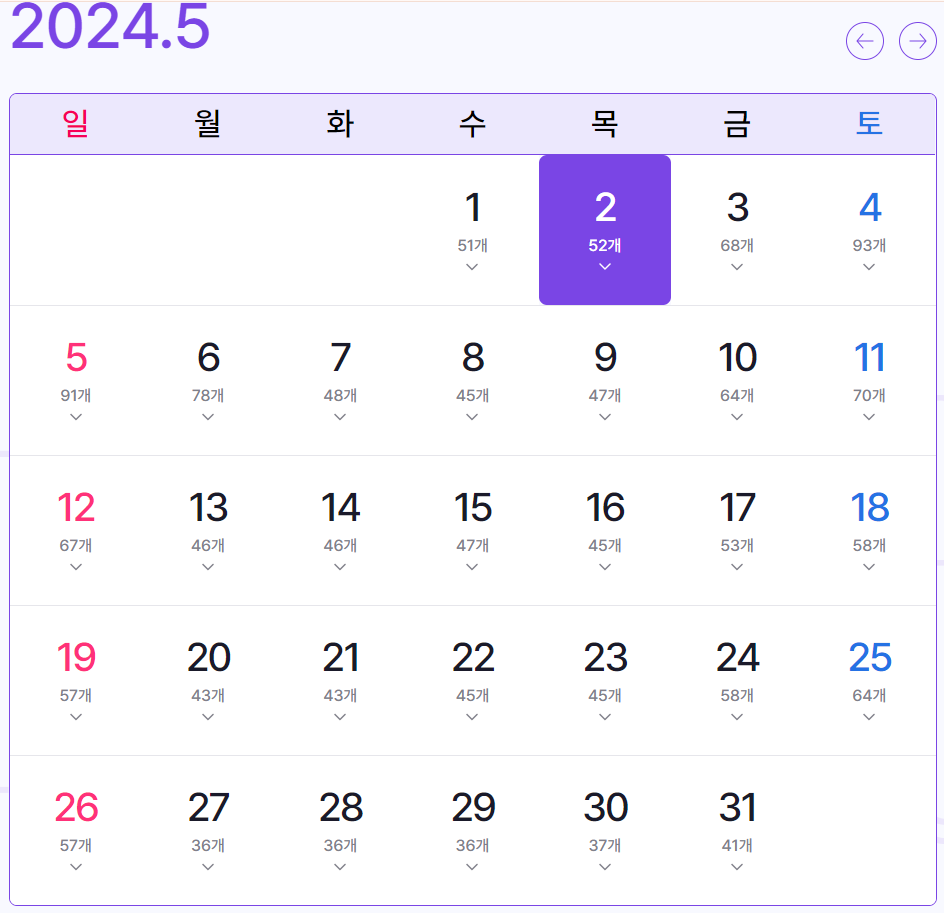 축제 달력