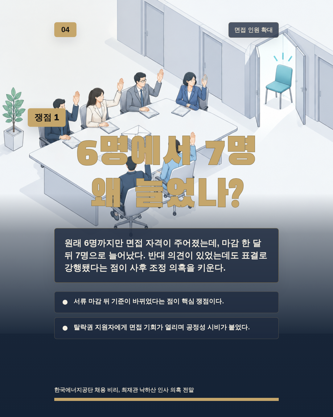 6명에서 7명 왜 늘었나?