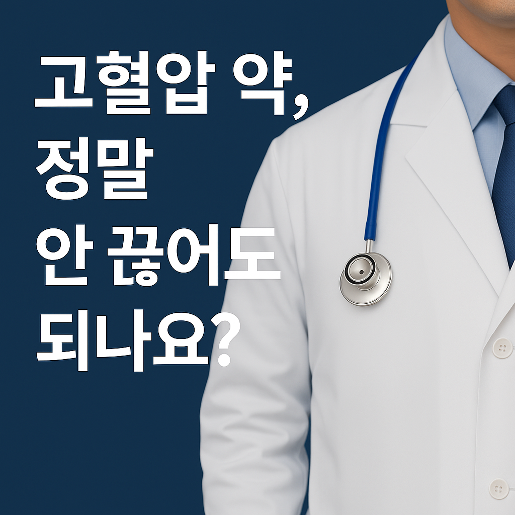 고혈압약 평생